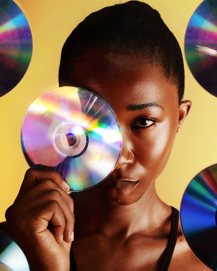 Amber — Studio portrait series · 6 frames