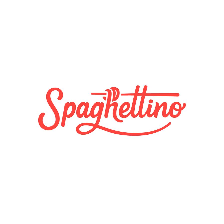 Spaghettino — Script wordmark