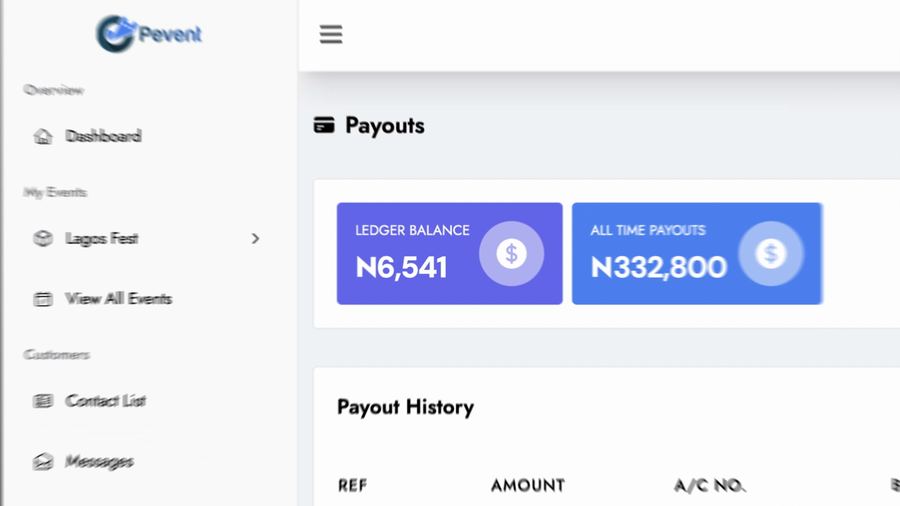 Pevent — Product ad · UI animation